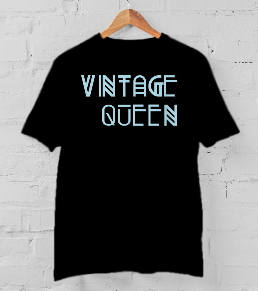 Vintage Queen Retro Typography T-Shirt