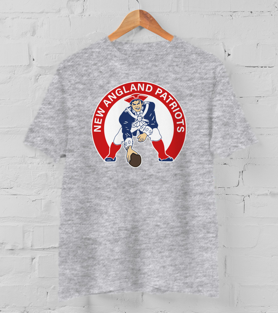 New England Patriots Classic Logo Print T-Shirt