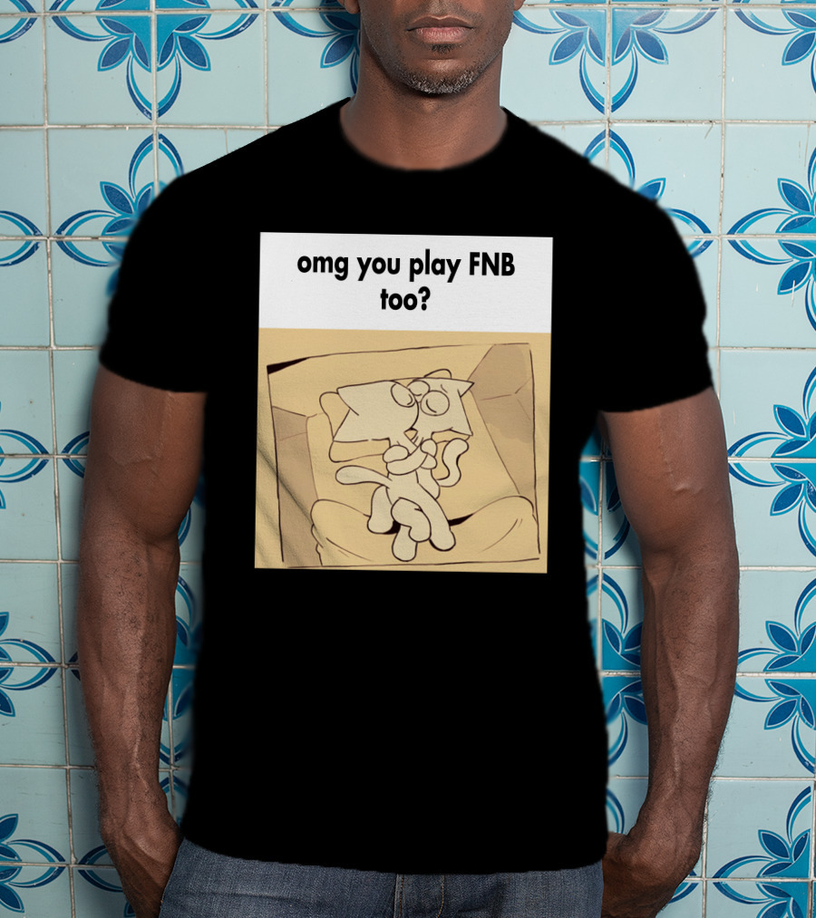 Omg You Play FNB Too Kissing Cartoon Characters In Box T-Shirt