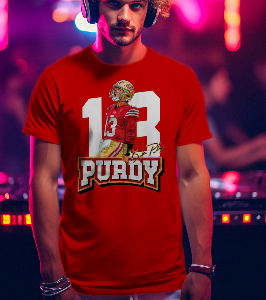 13 Brock Purdy Football Jersey San Francisco Player T-Shirt