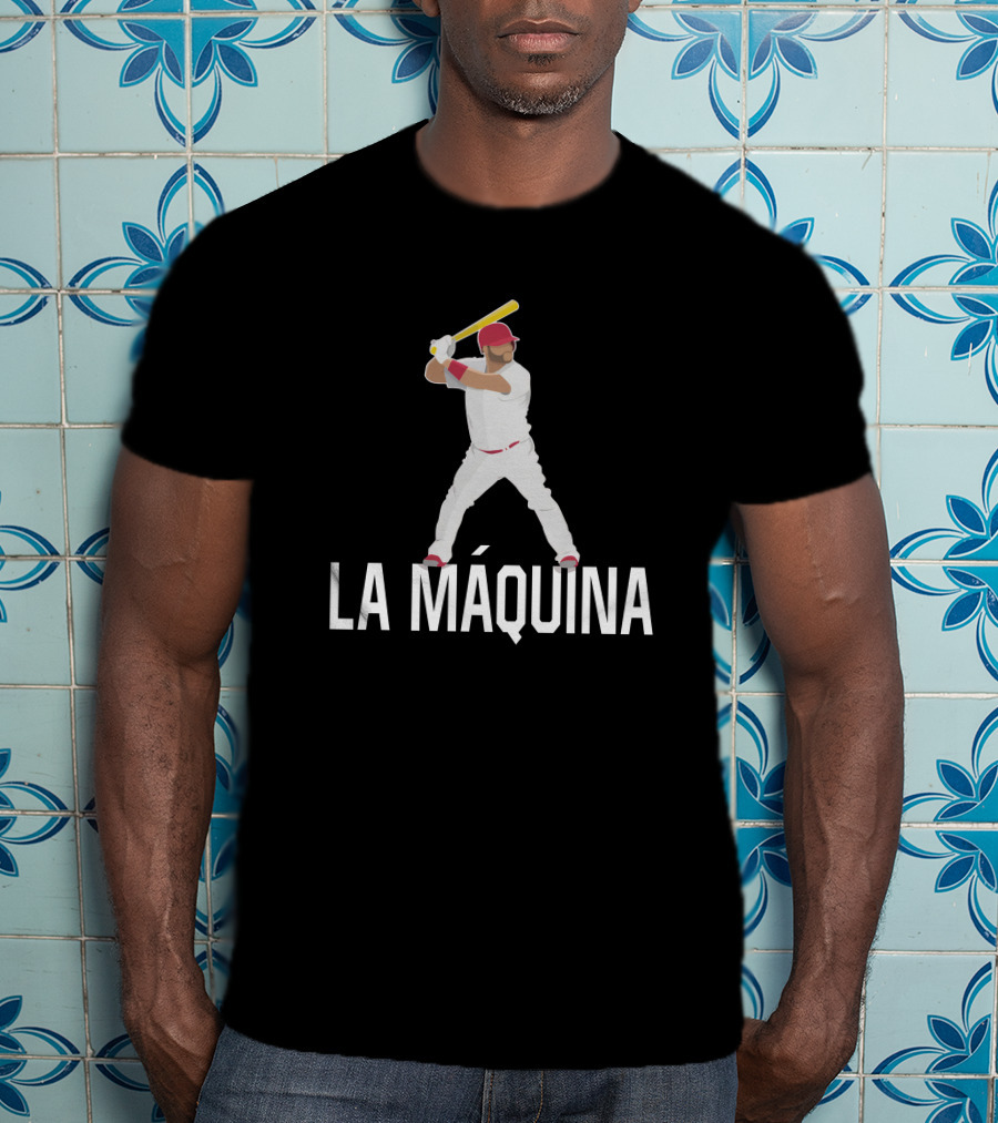 La Máquina Baseball Player With Bat Iconic Pose T-Shirt