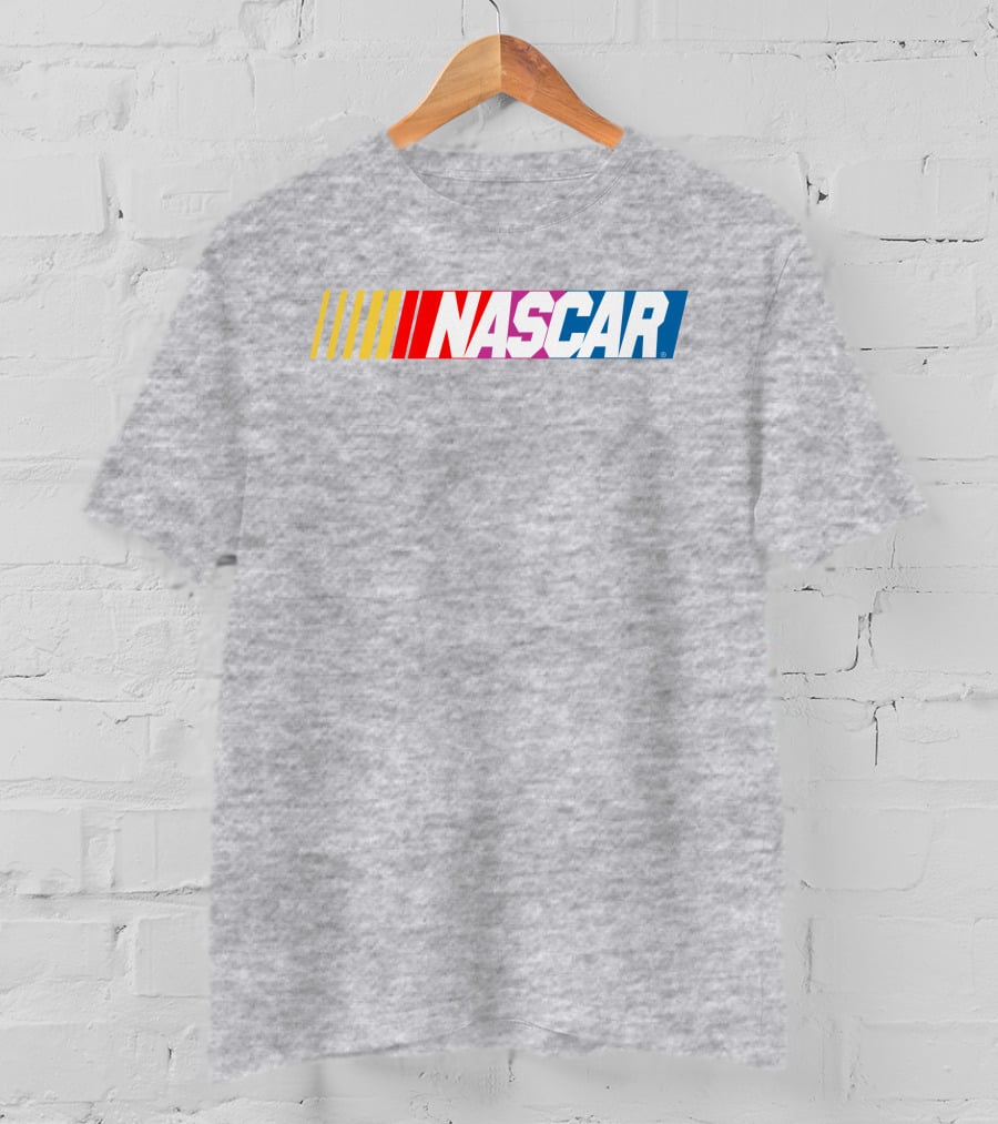NASCAR Racing Logo With Gradient Bars T-Shirt