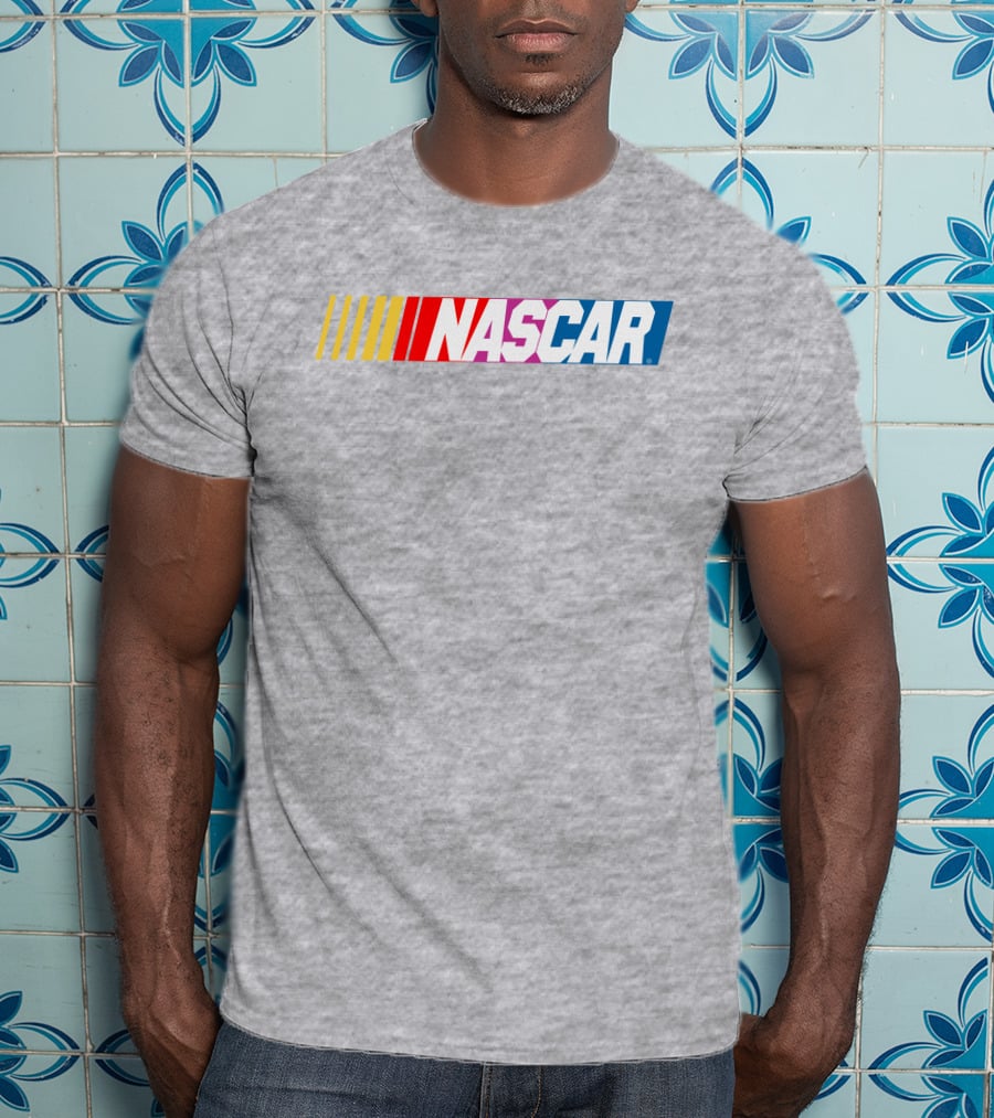NASCAR Racing Logo With Gradient Bars T-Shirt