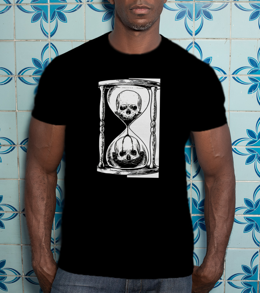 Skull Hourglass Timeless Symbolism T-Shirt