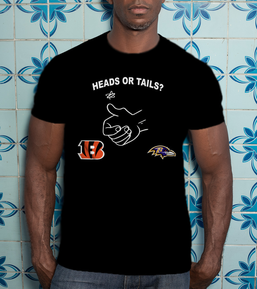 Heads Or Tails Bengals Ravens Showdown T-Shirt