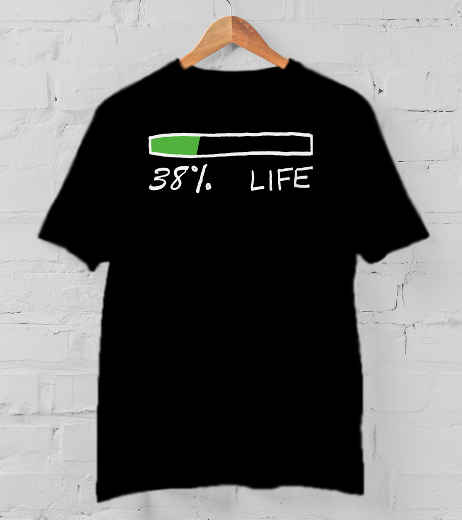 Nas Daily 38% Life Progress Bar T-Shirt
