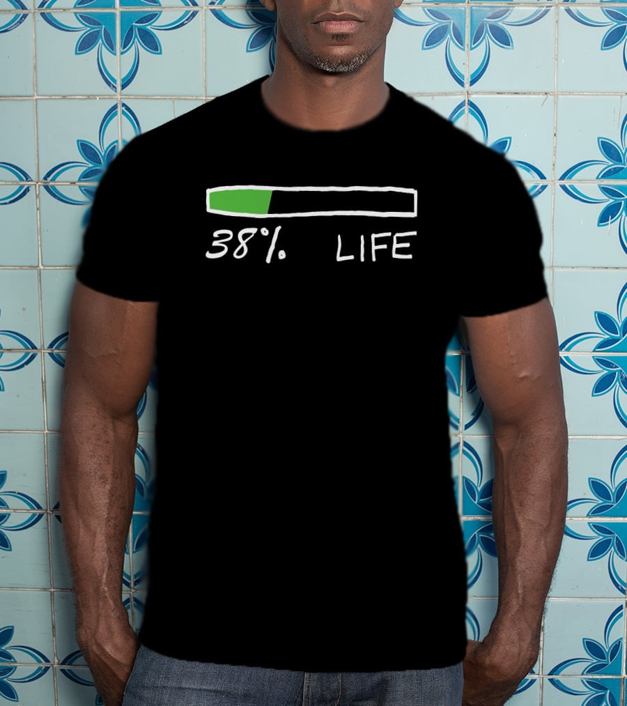 Nas Daily 38% Life Progress Bar T-Shirt
