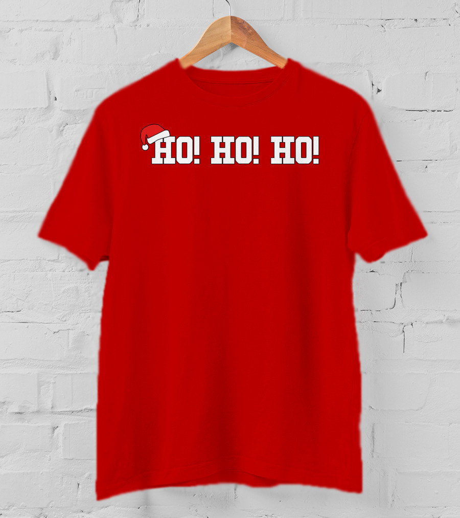 Ho Ho Ho Heather Harmon Santa Hat Holiday Cheer T-Shirt