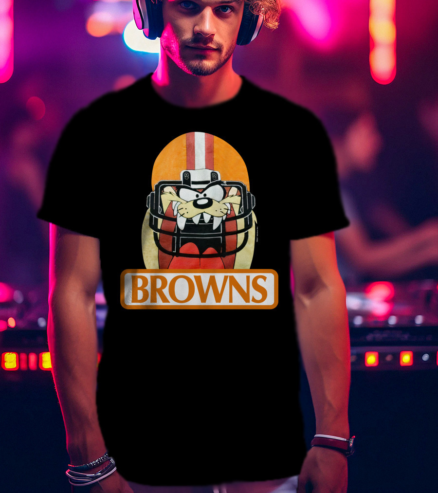 Browns Taz Football Helmet Jake Paul T-Shirt