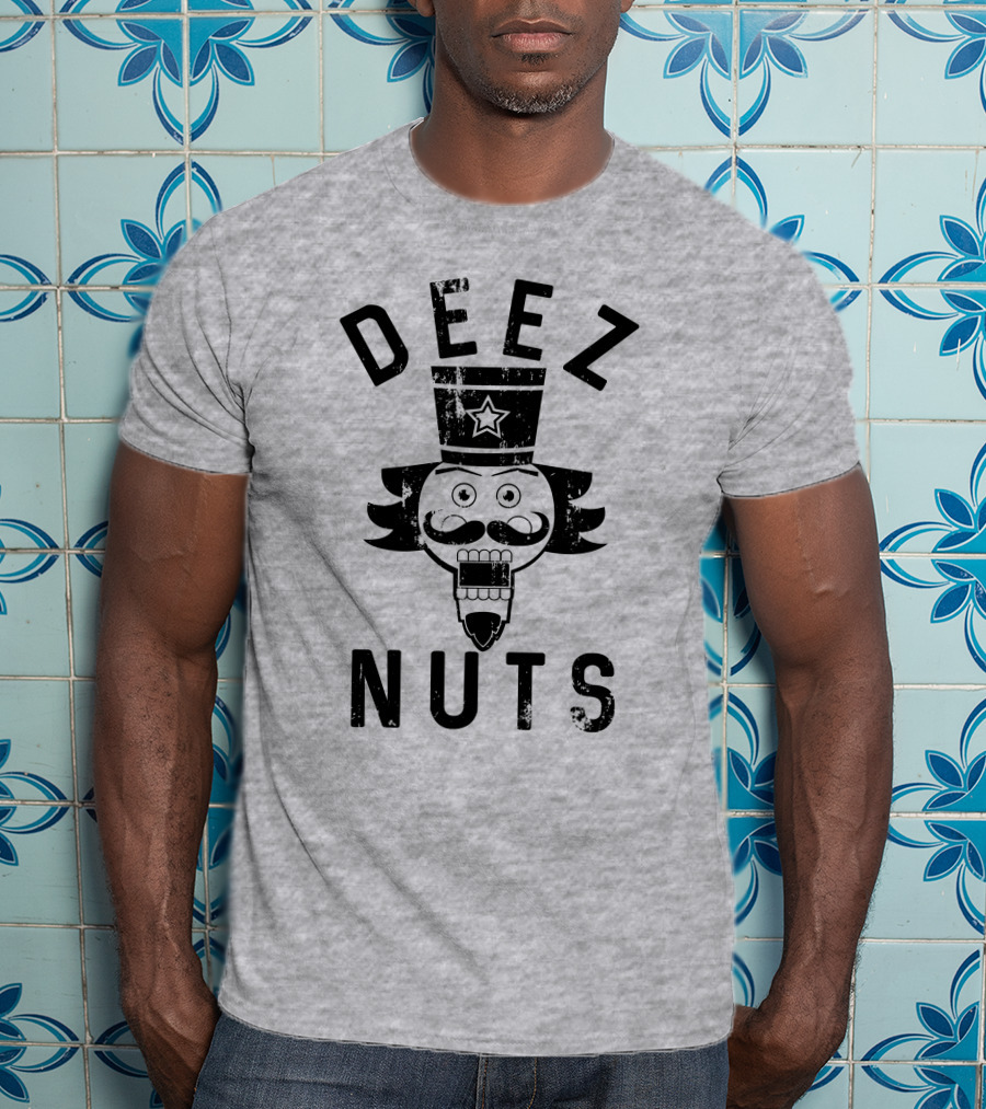 Deez Nuts Nutcracker Face Star Hat T-Shirt