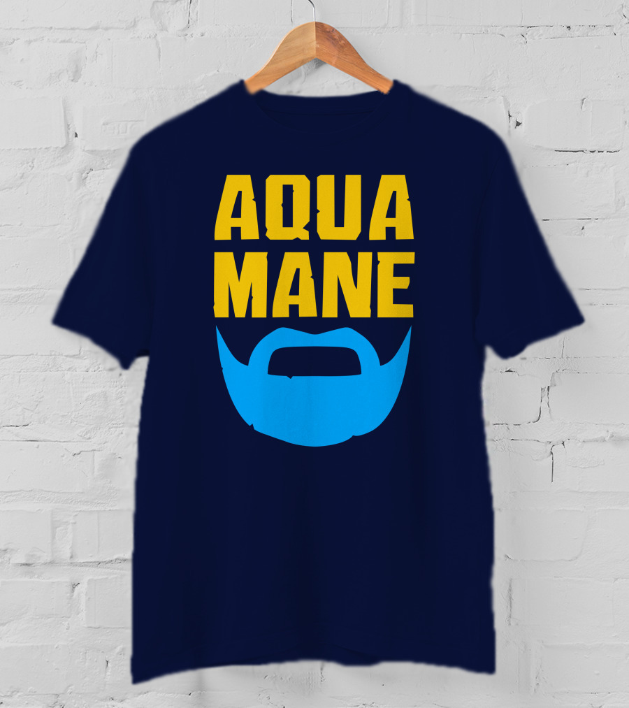 Aqua Mane Iconic Blue Beard T-Shirt