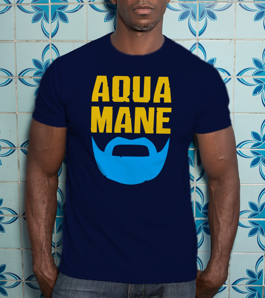 Aqua Mane Iconic Blue Beard T-Shirt