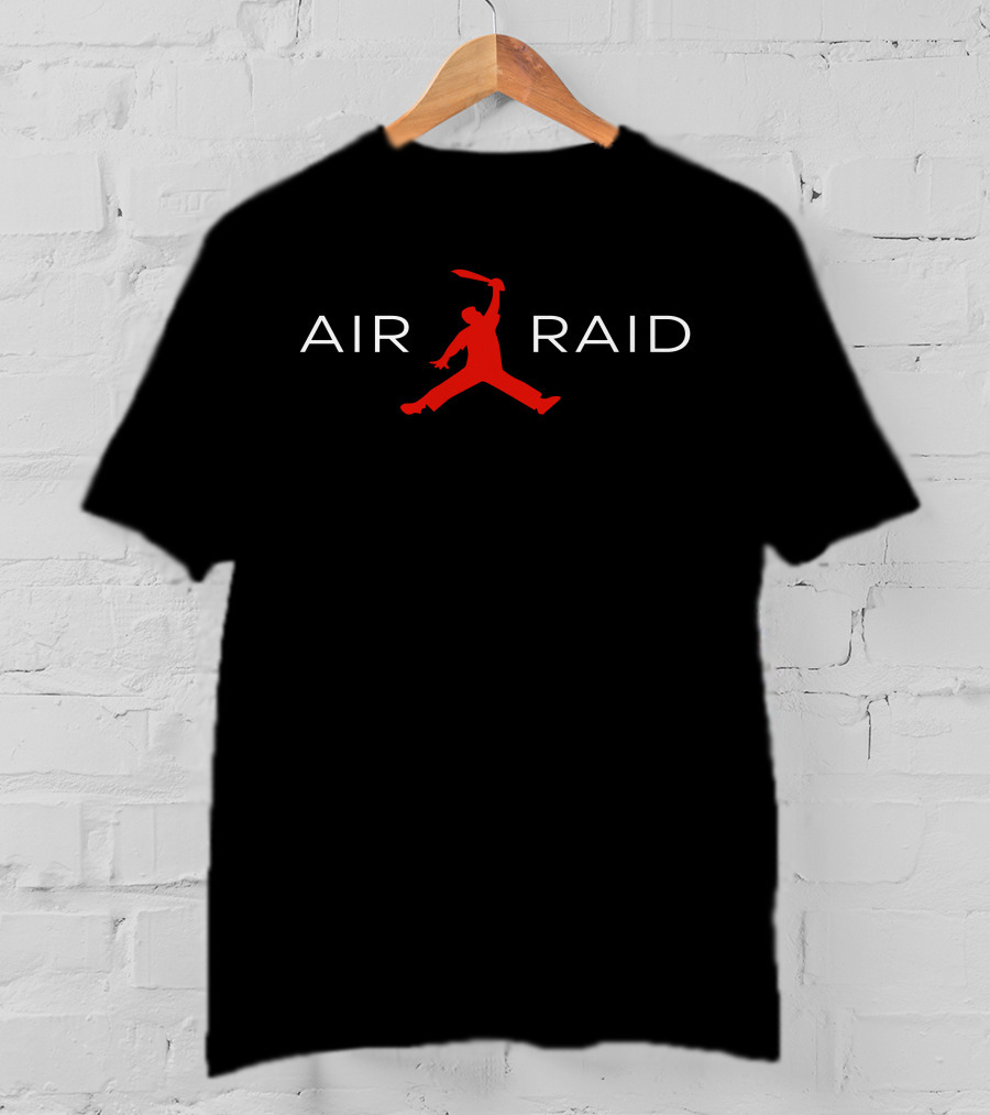 Air Raid Mike Leach Jumping Figure Football Play T-Shirt