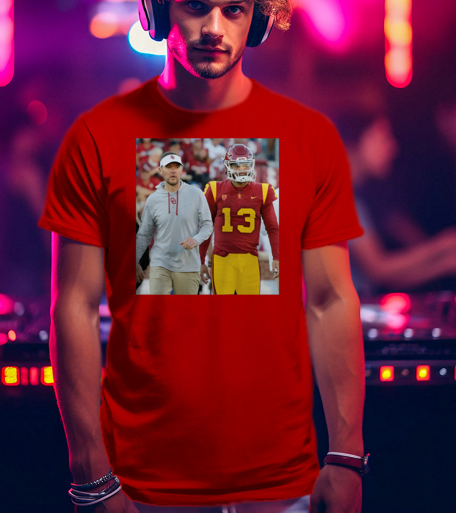 Lincoln Riley And Caleb Williams USC Football Collaboration T-Shirt