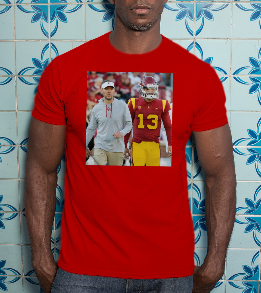 Lincoln Riley And Caleb Williams USC Football Collaboration T-Shirt