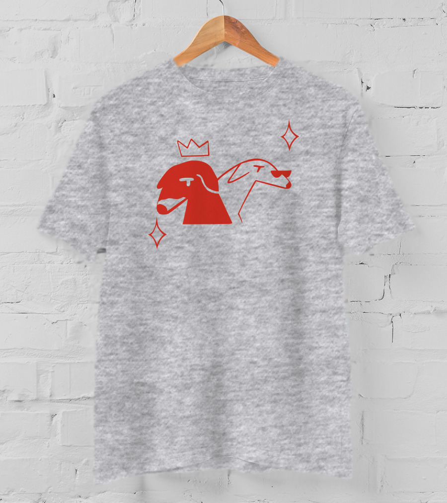 Walter And Betty Crowned Red Dog Duo With Sparkles T-Shirt