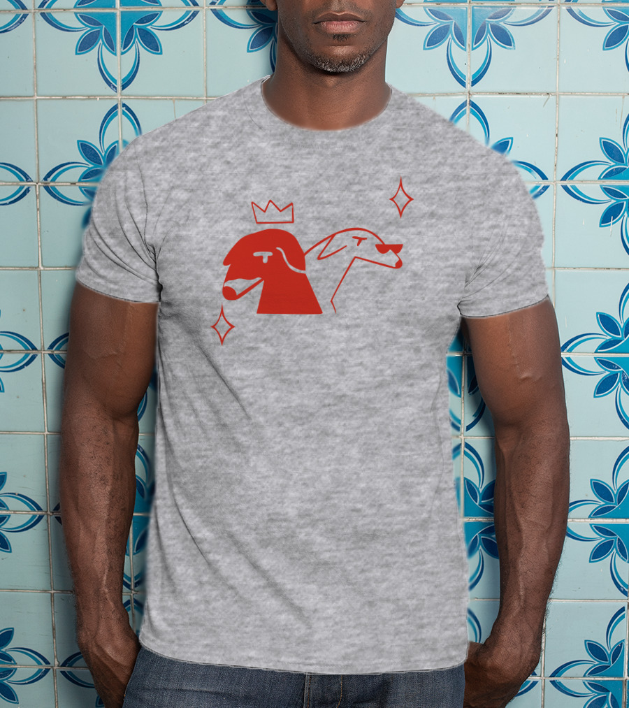 Walter And Betty Crowned Red Dog Duo With Sparkles T-Shirt