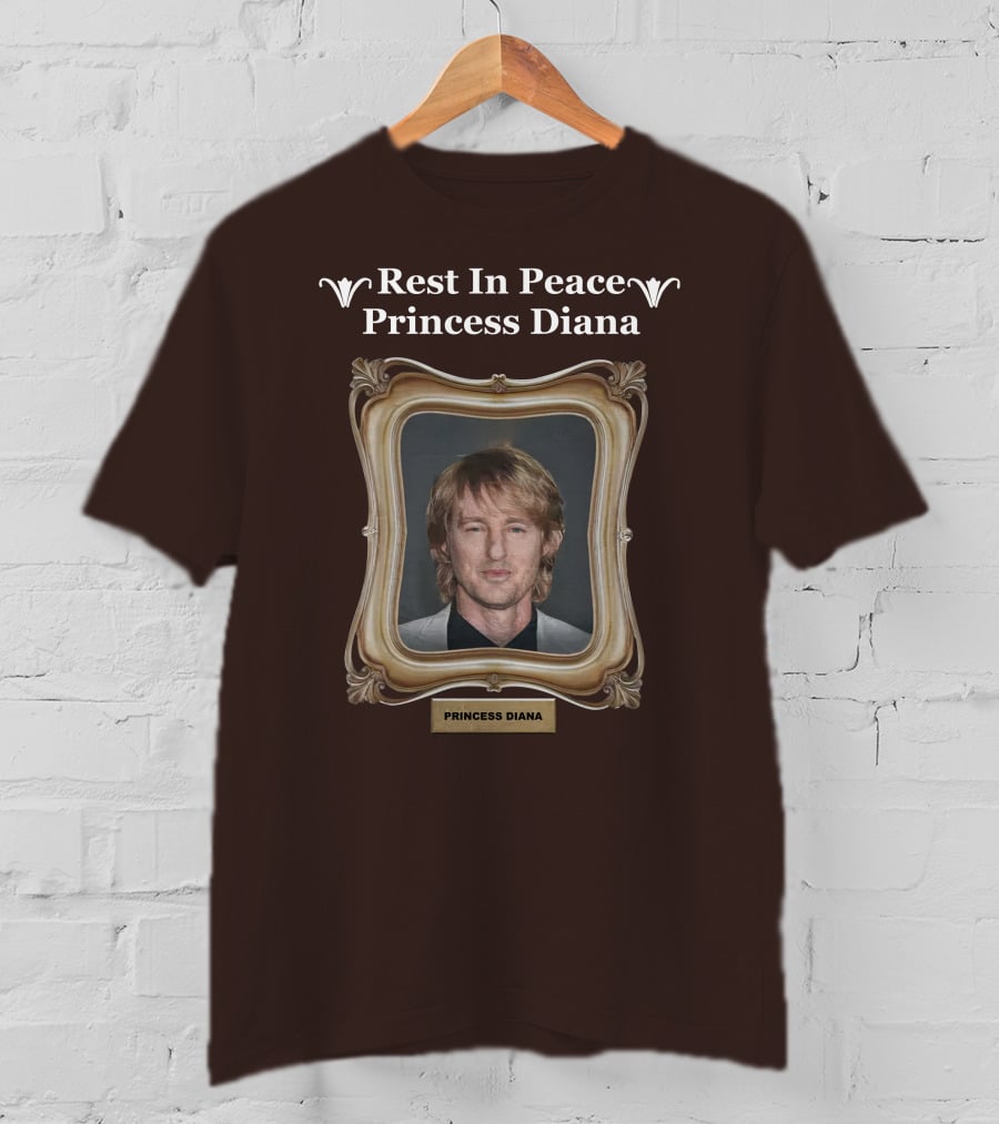 Rest In Peace Princess Diana Owen Wilson Frame T-Shirt