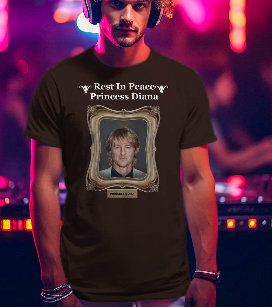 Rest In Peace Princess Diana Owen Wilson Frame T-Shirt