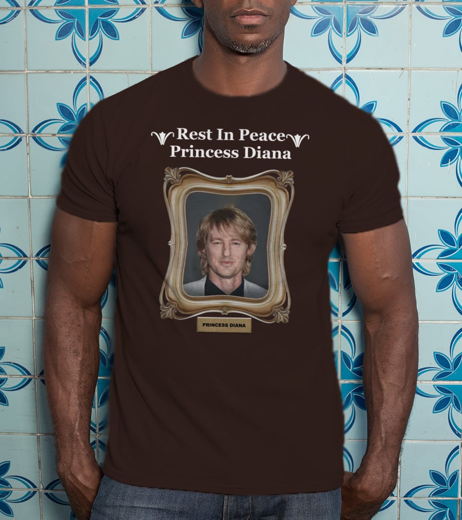 Rest In Peace Princess Diana Owen Wilson Frame T-Shirt