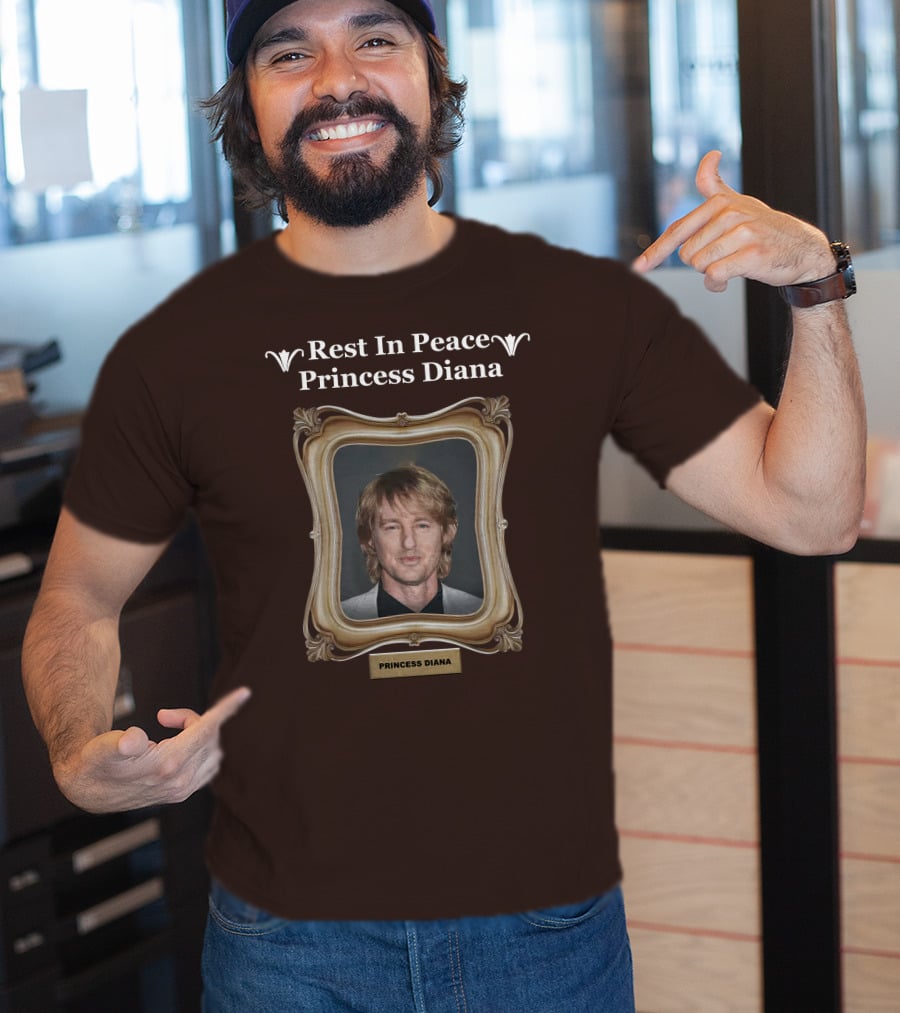 Rest In Peace Princess Diana Owen Wilson Frame T-Shirt