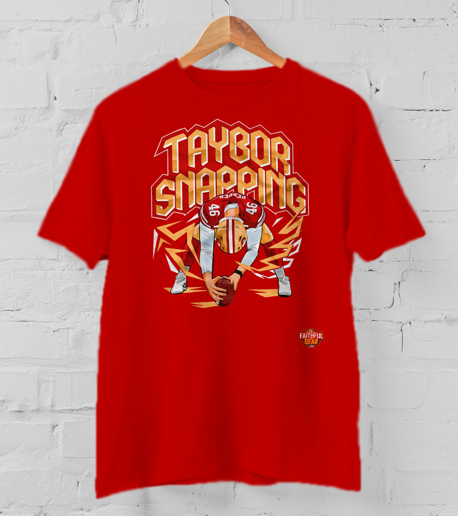 Taybor Snapping Faithful Gear 49 Football T-Shirt