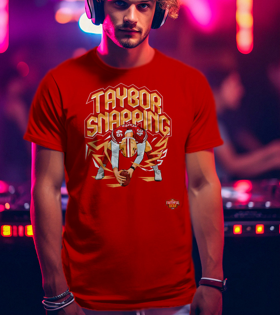Taybor Snapping Faithful Gear 49 Football T-Shirt