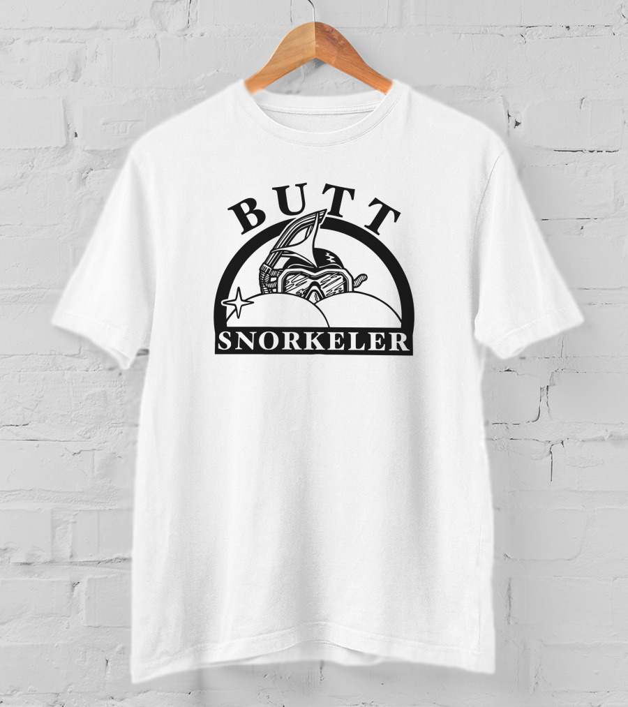 BUTT SNORKELER Vintage Diving Mask Star Emblem T-Shirt