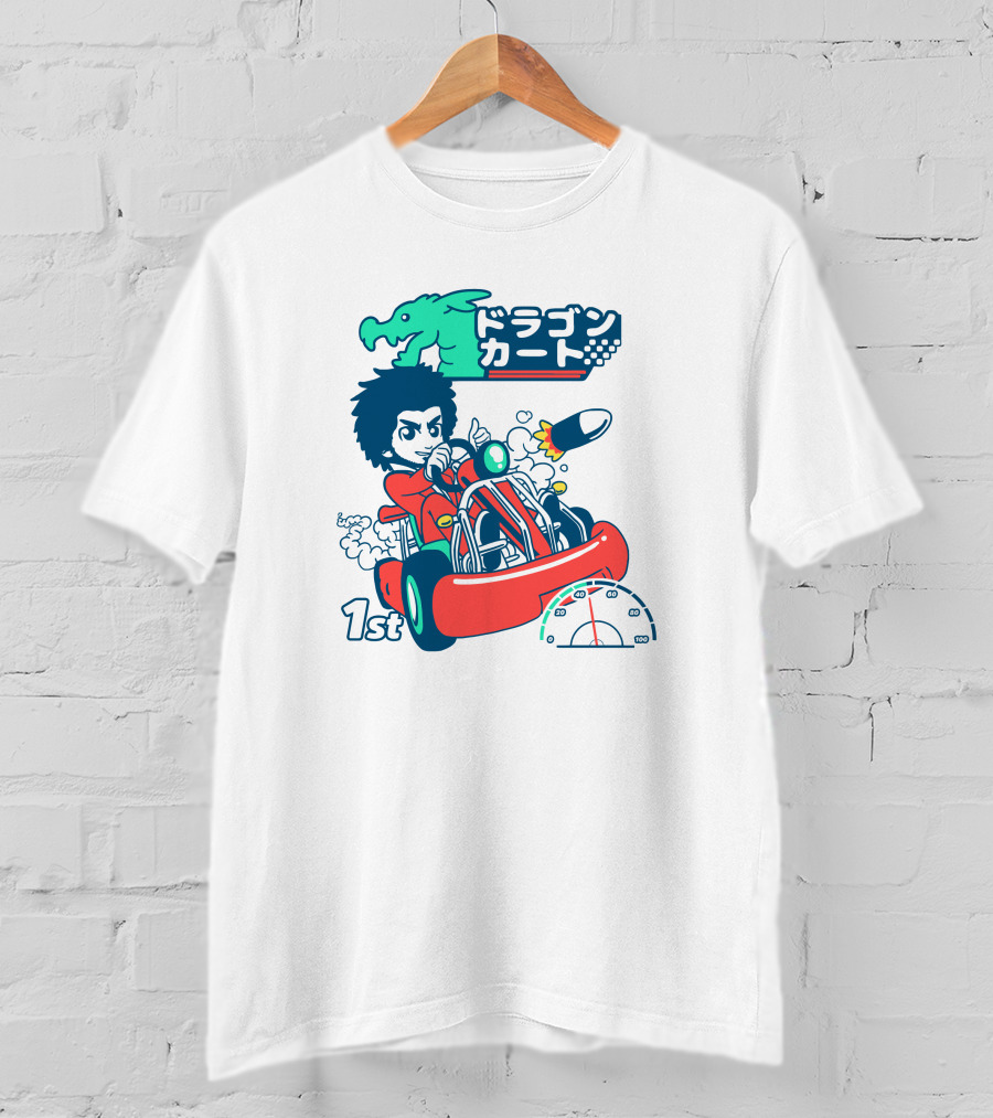 1st Place Racing With Rocket Power And Speedometer T-Shirt
