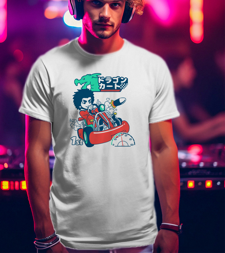 1st Place Racing With Rocket Power And Speedometer T-Shirt