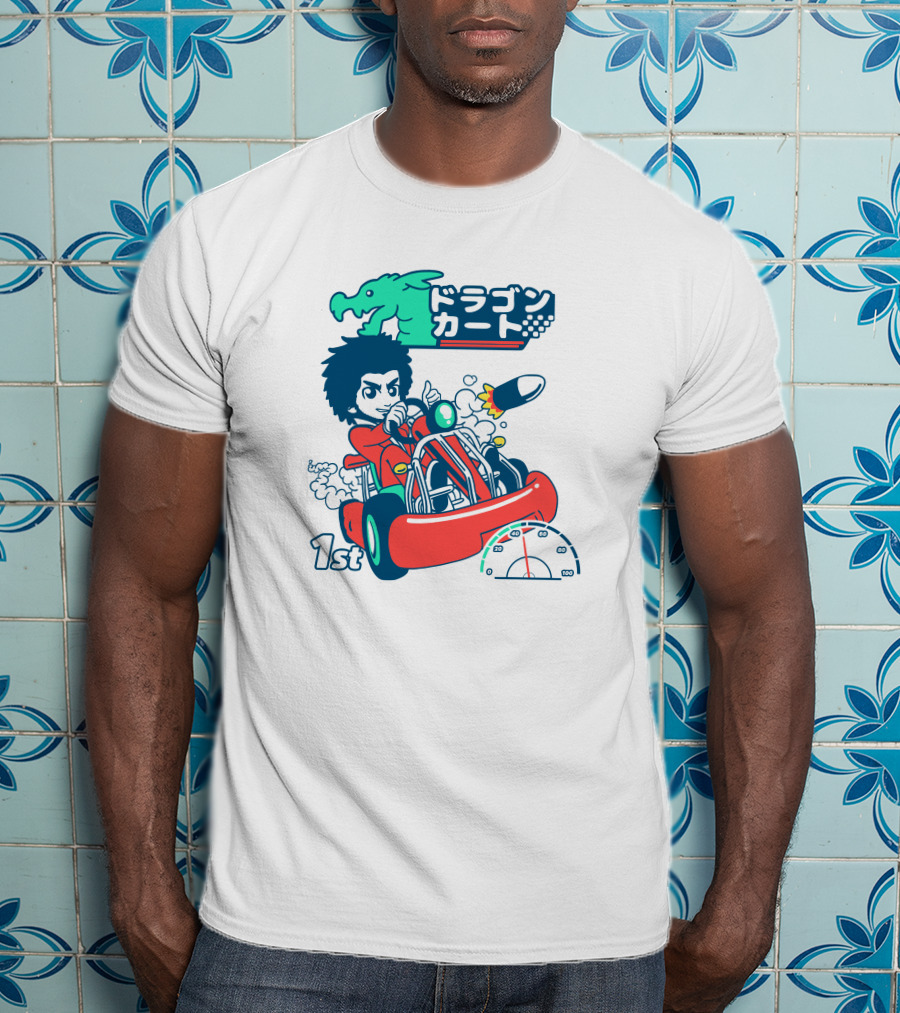 1st Place Racing With Rocket Power And Speedometer T-Shirt