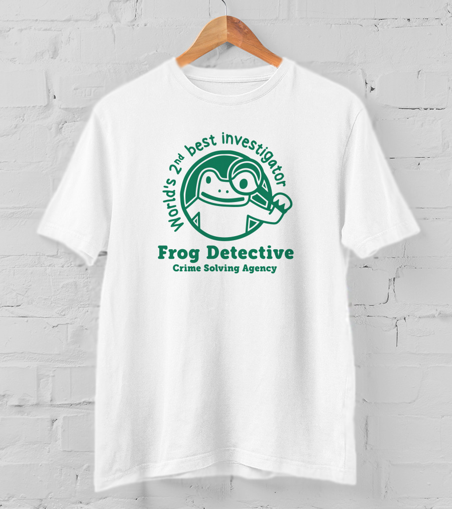 World's 2nd Best Investigator Frog Detective Crime Solving Agency T-Shirt