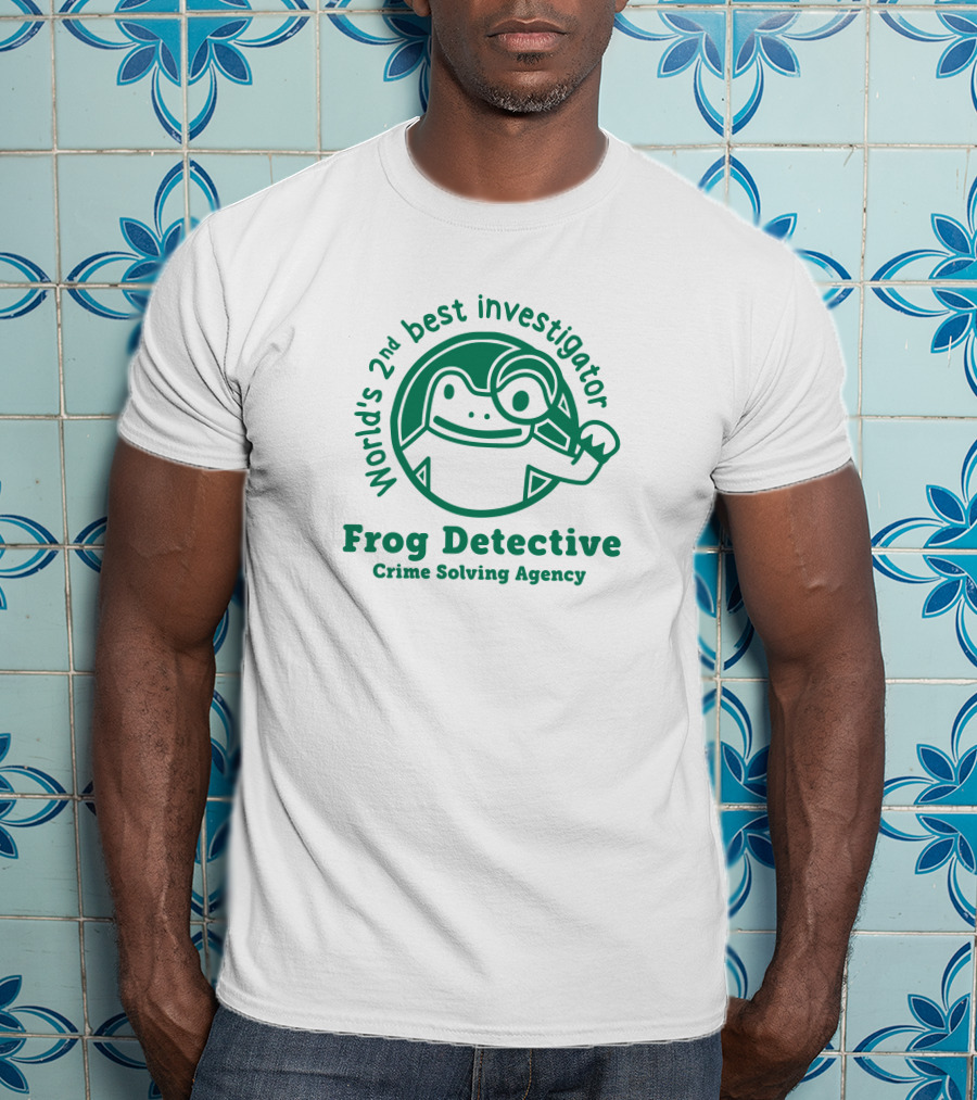 World's 2nd Best Investigator Frog Detective Crime Solving Agency T-Shirt
