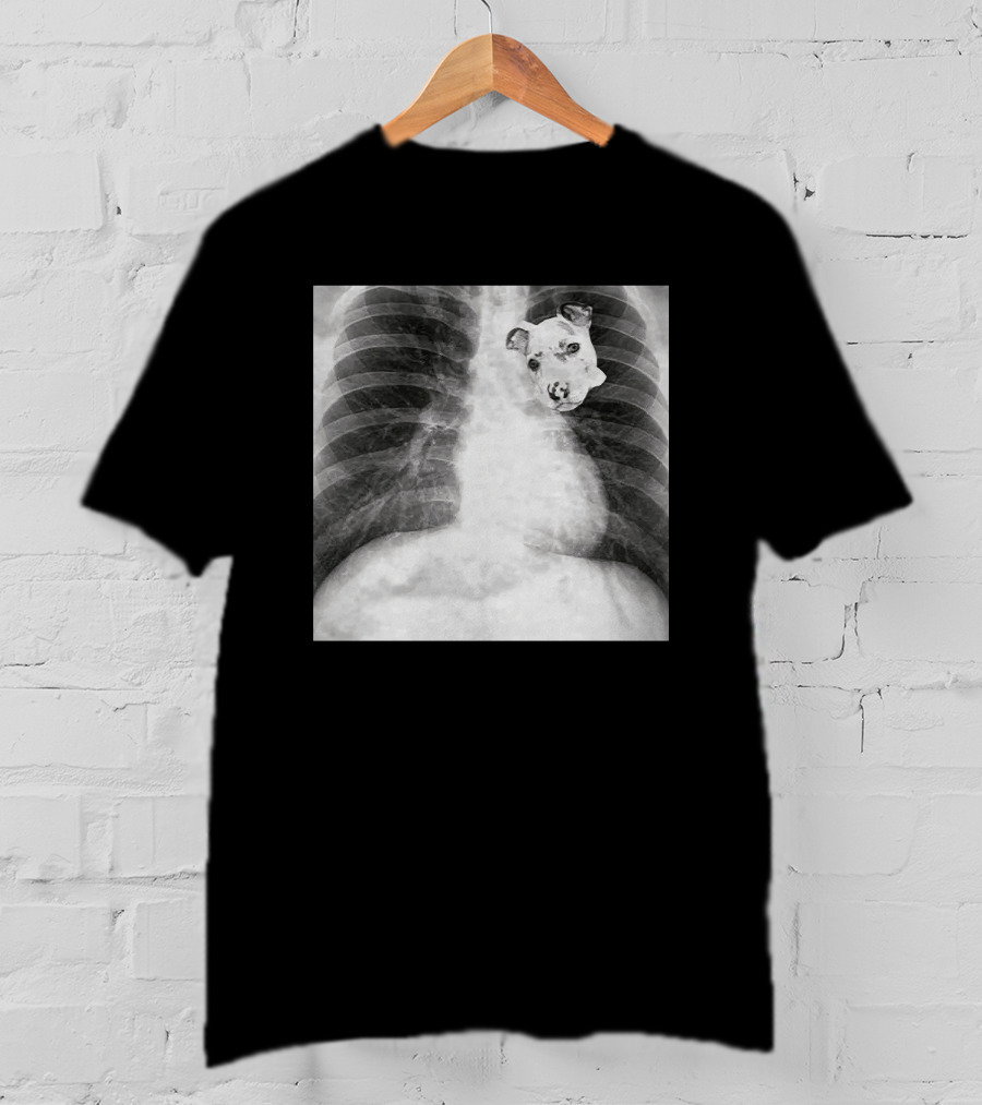 Dawg In Him X-Ray Puppy Chest Image T-Shirt