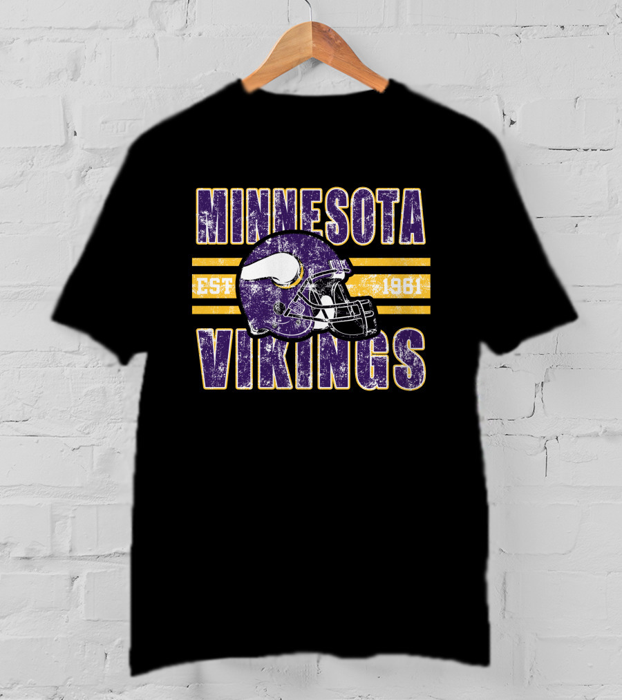 Minnesota Vikings Est 1961 Helmet DS0003-2D 18 T-Shirt