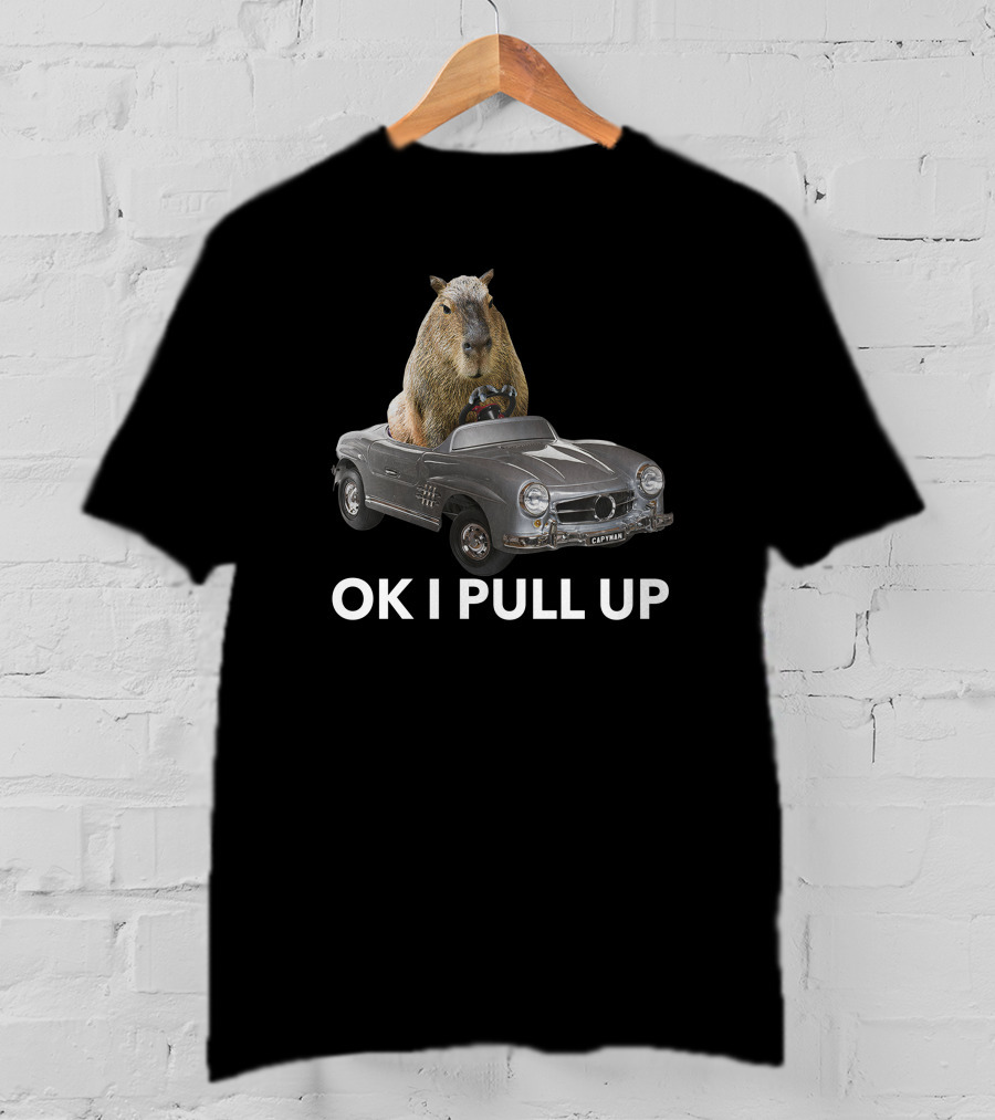 Capybaraman Driving Mercedes Capy Car T-Shirt