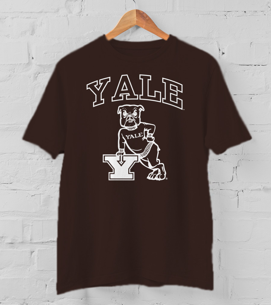 Yale Bulldogs Vintage Mascot Drawing T-Shirt
