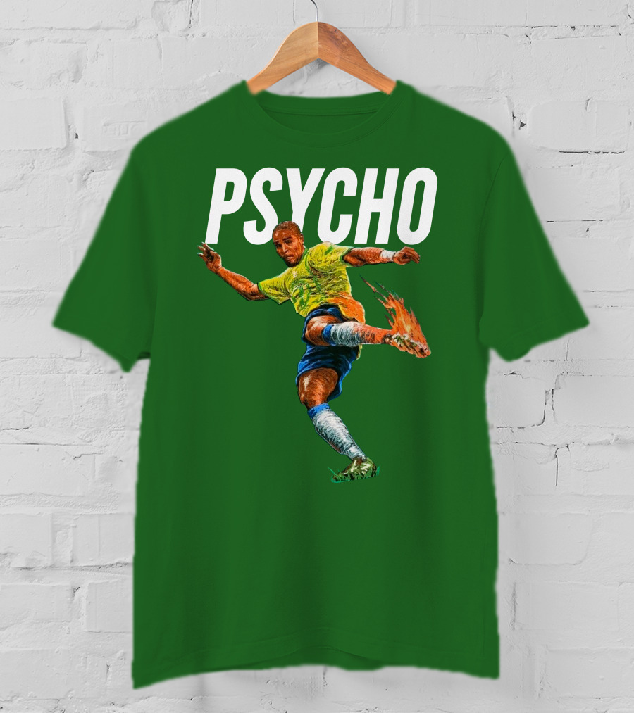 Adriano Psycho Soccer Kick With Flaming Shoe T-Shirt