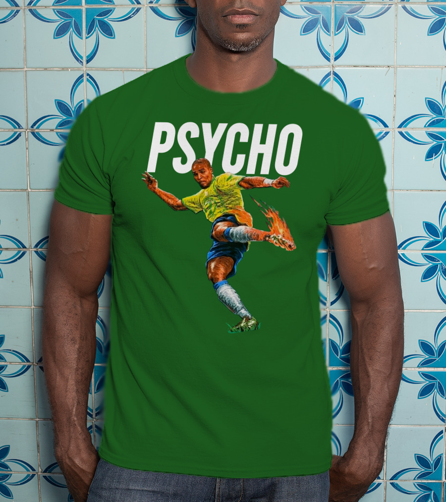 Adriano Psycho Soccer Kick With Flaming Shoe T-Shirt