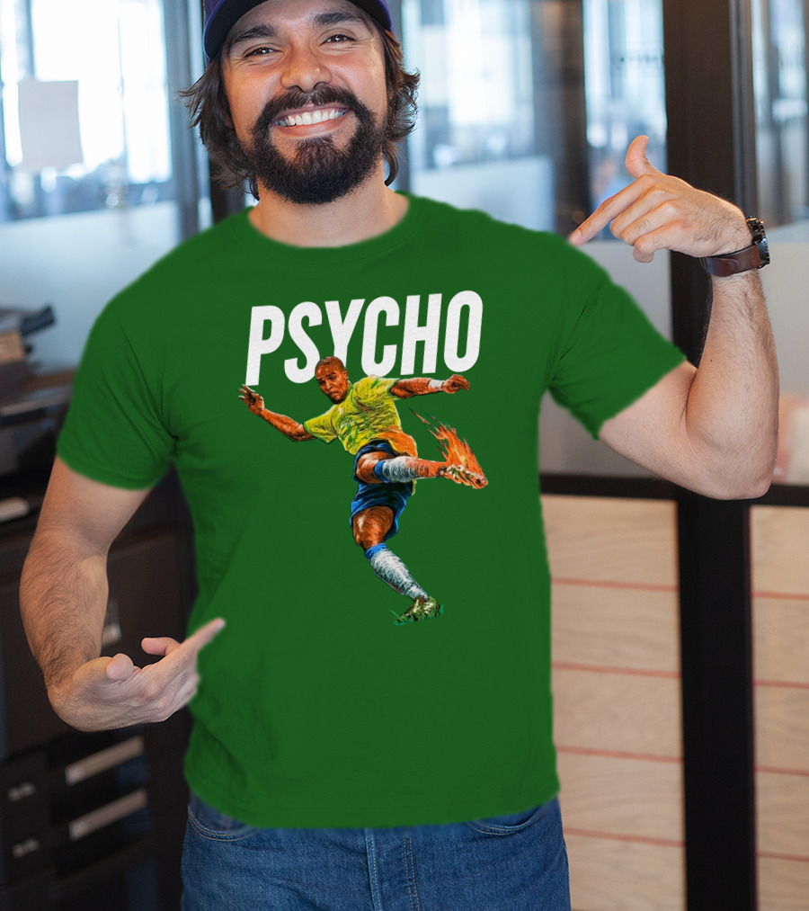 Adriano Psycho Soccer Kick With Flaming Shoe T-Shirt