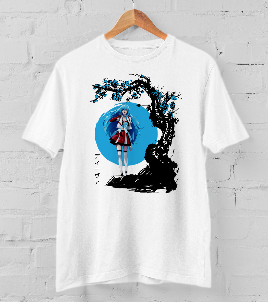 Vivy Fluorite Eye’s Song Blue Moon Anime Diva Character Sakura Tree T-Shirt