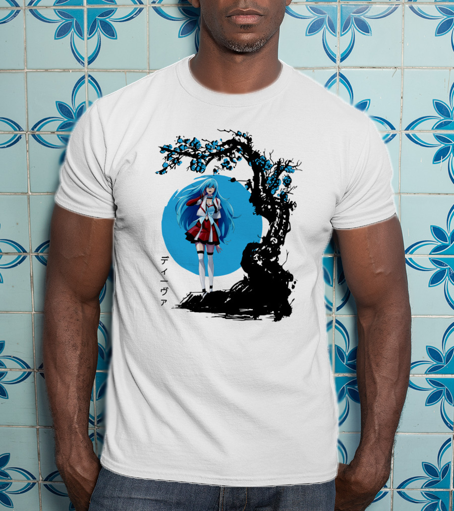Vivy Fluorite Eye’s Song Blue Moon Anime Diva Character Sakura Tree T-Shirt