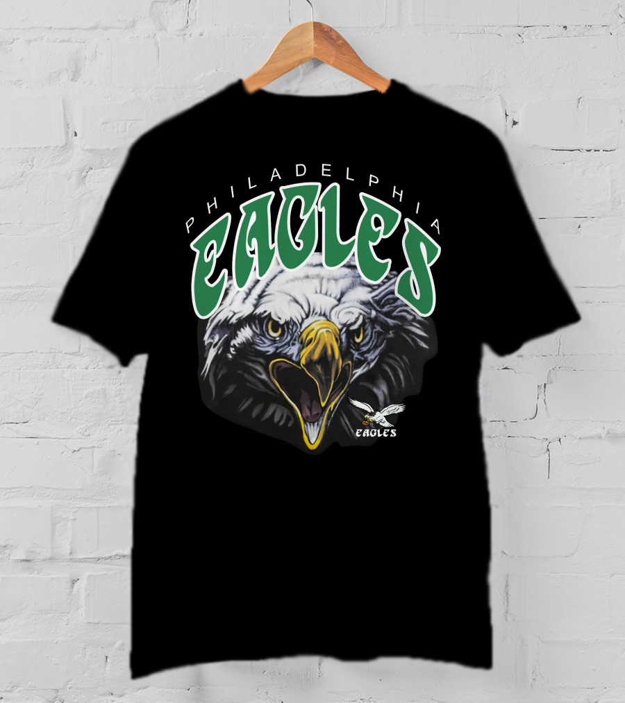 Philadelphia Eagles Vintage Salem Sportswear Fierce Eagle Head T-Shirt