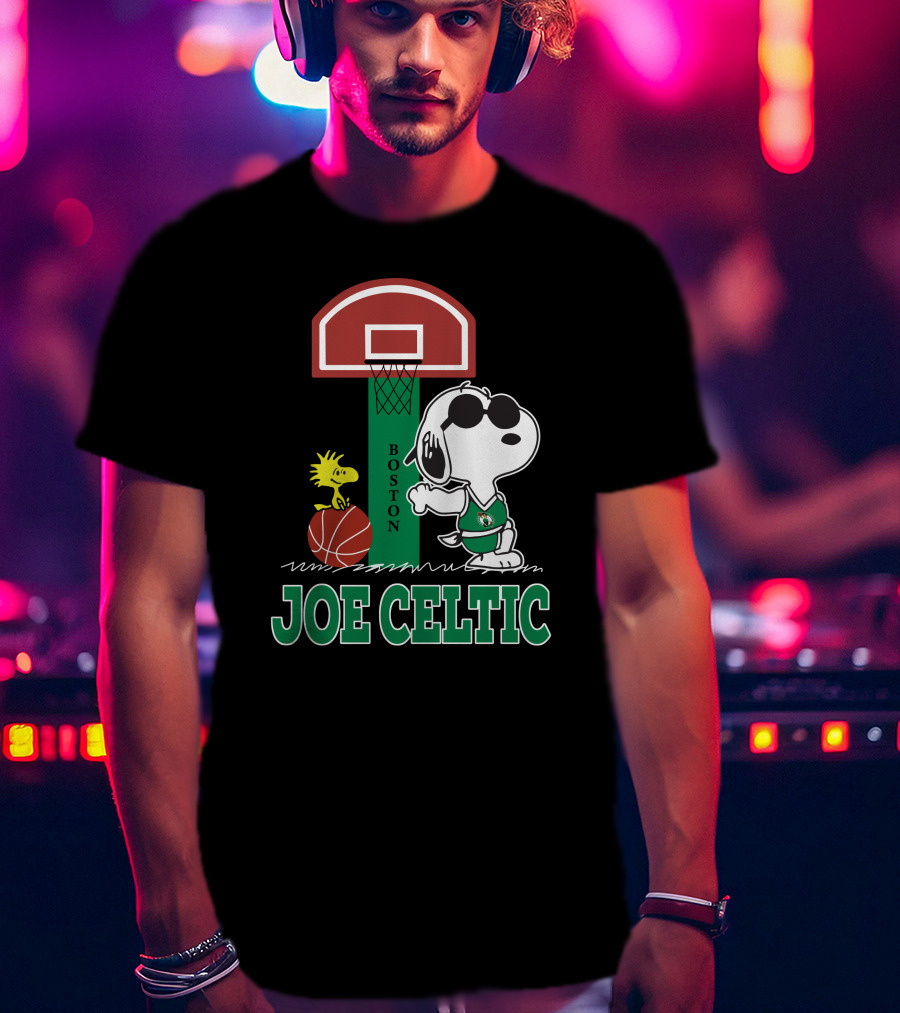Snoopy Joe Celtic Boston Basketball Fan T-Shirt