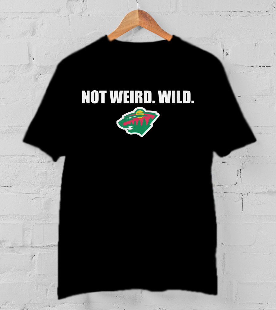 Not Weird Wild Kirill Kaprizov Minnesota Wild Black Opa T-Shirt