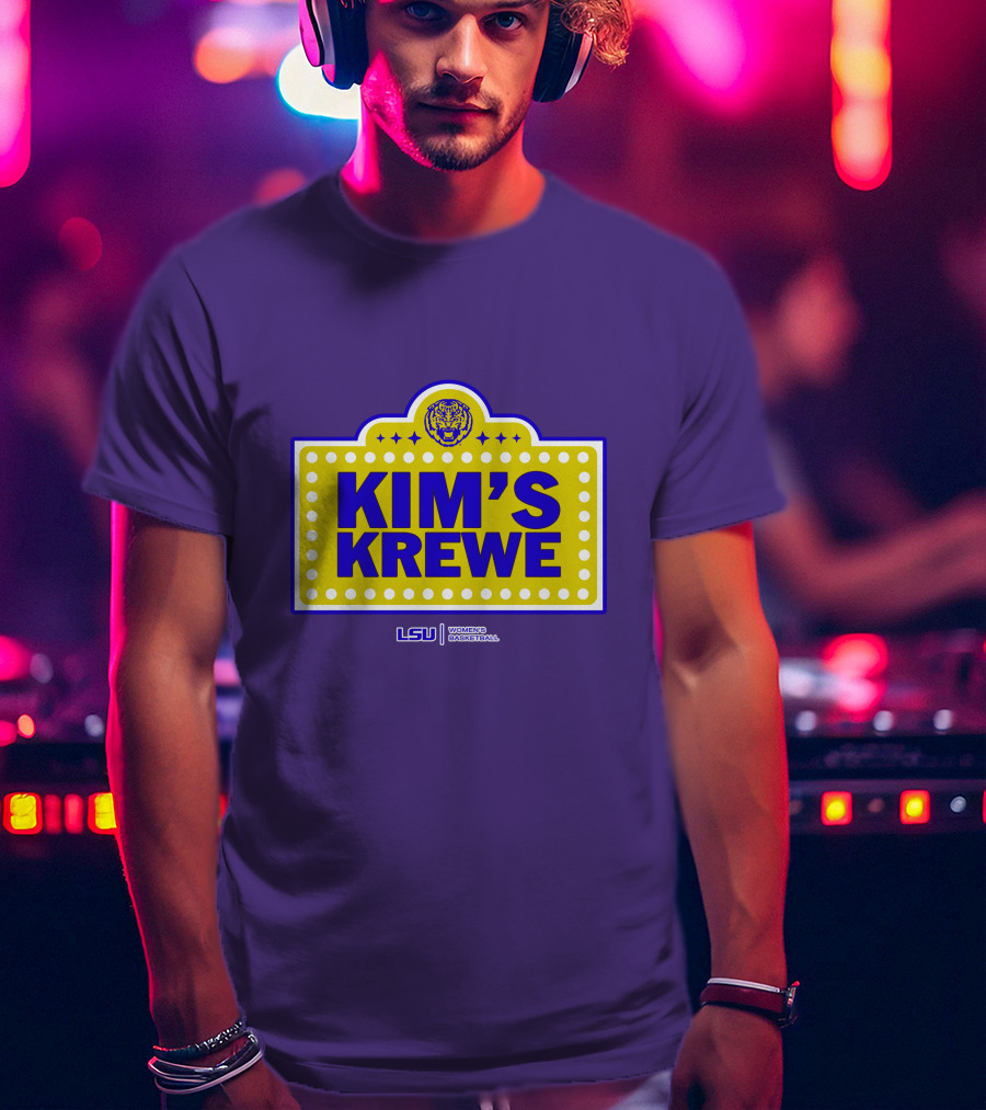 LSU Tigers Women's Basketball Kim's Krewe Featuring Iconic Tiger T-Shirt
