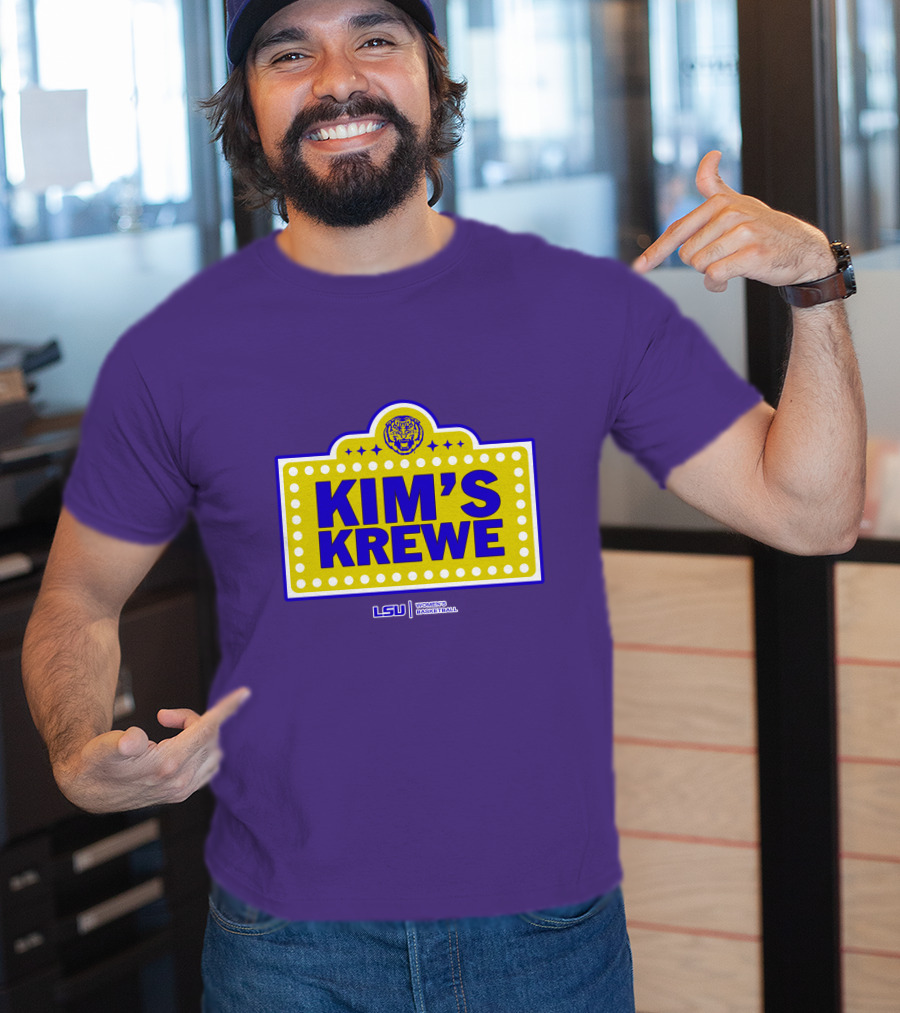LSU Tigers Women's Basketball Kim's Krewe Featuring Iconic Tiger T-Shirt