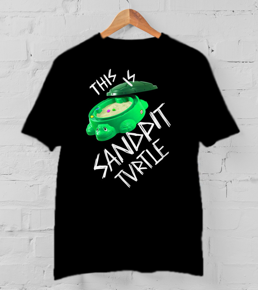 This Is Sandpit Turtle BMTH Meme White On Black Classic Merch T-Shirt