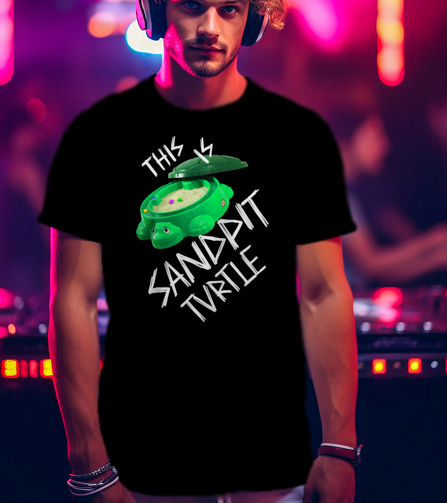 This Is Sandpit Turtle BMTH Meme White On Black Classic Merch T-Shirt