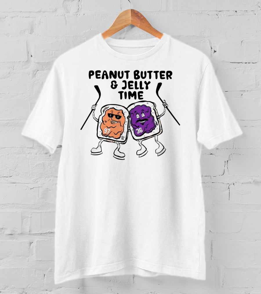 Minnesota Wild Peanut Butter And Jelly Time Hockey Duo 97 36 T-Shirt